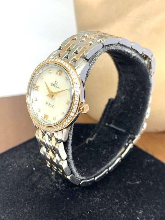 Omega De Ville Prestige Women\'s Watch Diamond Mother of Pearl 18K Gold & Steel main image 6